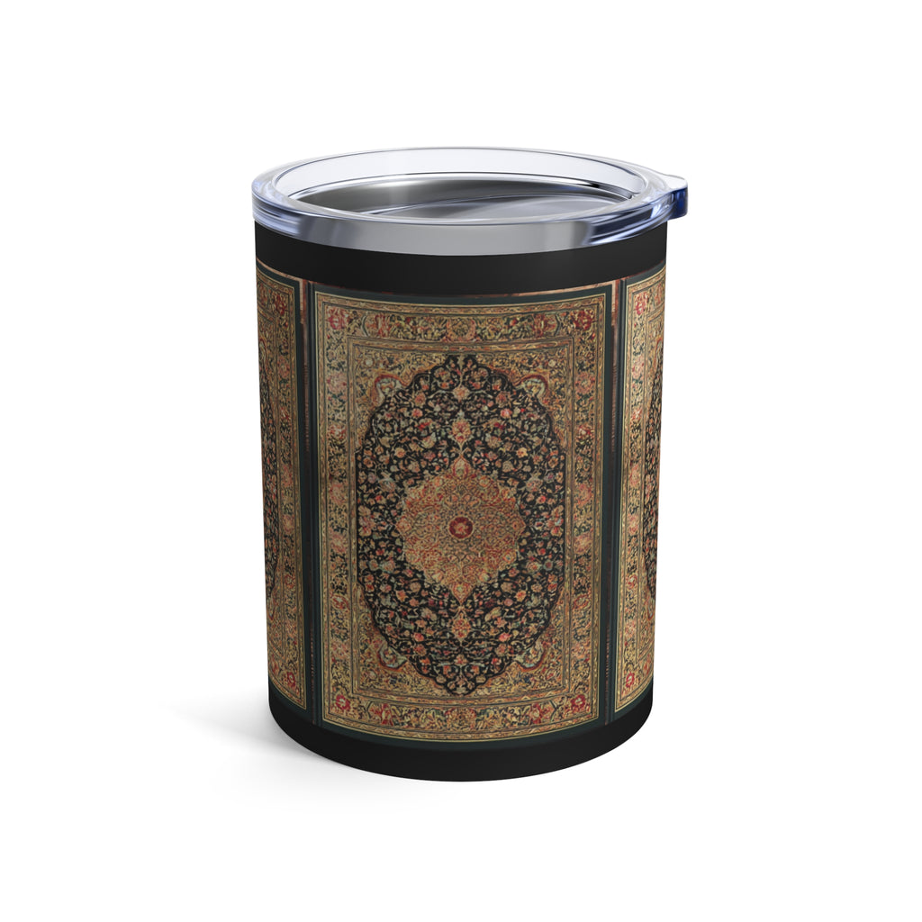 Ornate Floral Tumbler, 10oz, Brown