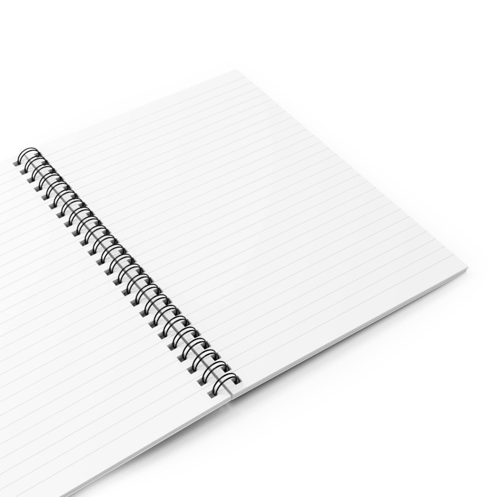 Elegant Floral Spiral Notebook - Black